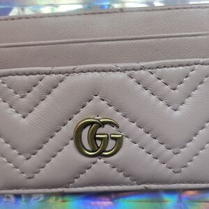 Source Unknown Blush Quilted Wallet with Gold Detail